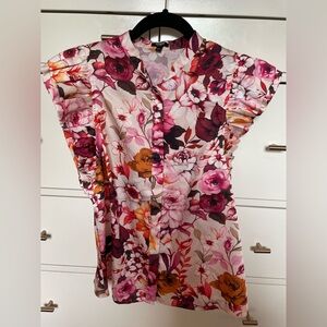 Express Gramercy Floral Blouse size small